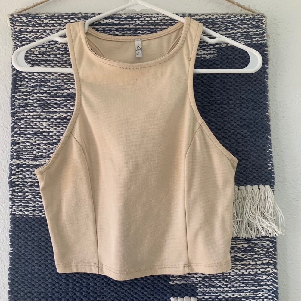 Tan crop top